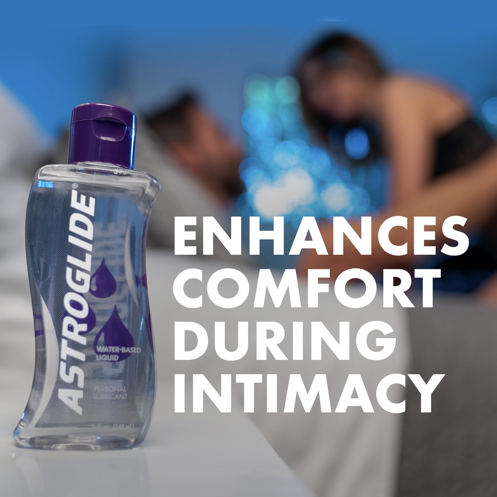 Astroglide Water Based Personal Lubricant (5oz) - Long Lasting Sex Lube for Men, Women & Couples - Safe with Toys - Pack of 3 - Perfect for Sensitive Skin, Intimate Moments & Enhanced Pleasure