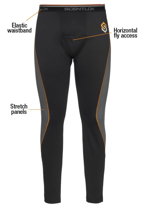 ScentLok ClimaFleece BaseSlayers Midweight Thermal Base Layer Pants for Men & Women - Warm Hunting Underwear for Cold Weather Outdoor Activities