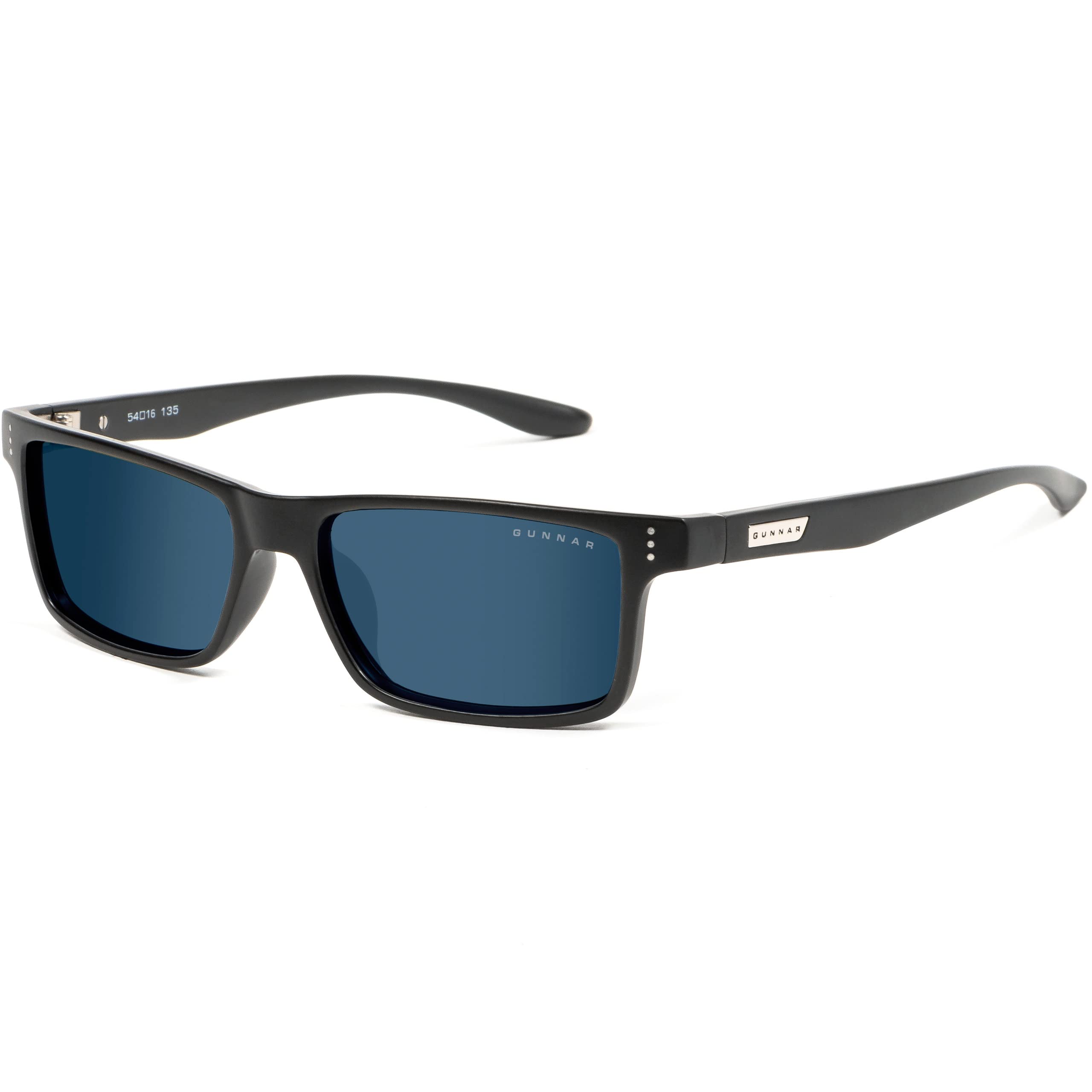 GUNNAR Vertex/Onyx Gaming Glasses - 90% Blue Light Blocking, 100% UV Protection, Anti-Reflective Lenses for Eye Strain Relief - Perfect for Gamers, Office Workers & Digital Screen Users
