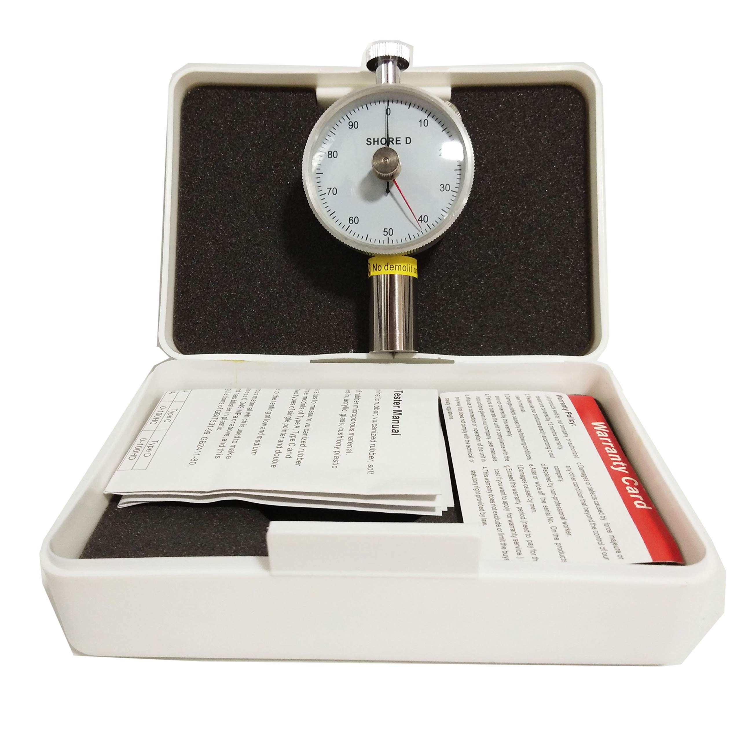 Shore D Hardness Tester - Digital Durometer with 100HD Scale, Type D Sclerometer for Rubber, Plastic & Polymer Testing | Perfect for Quality Control in Manufacturing & Material Analysis