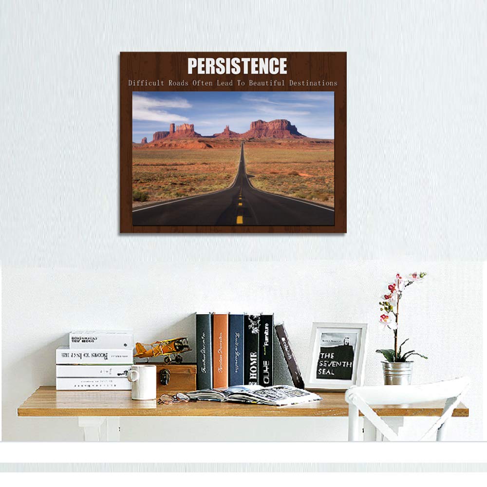 Success Quote Canvas Wall Art - Motivational Poster for Home & Office