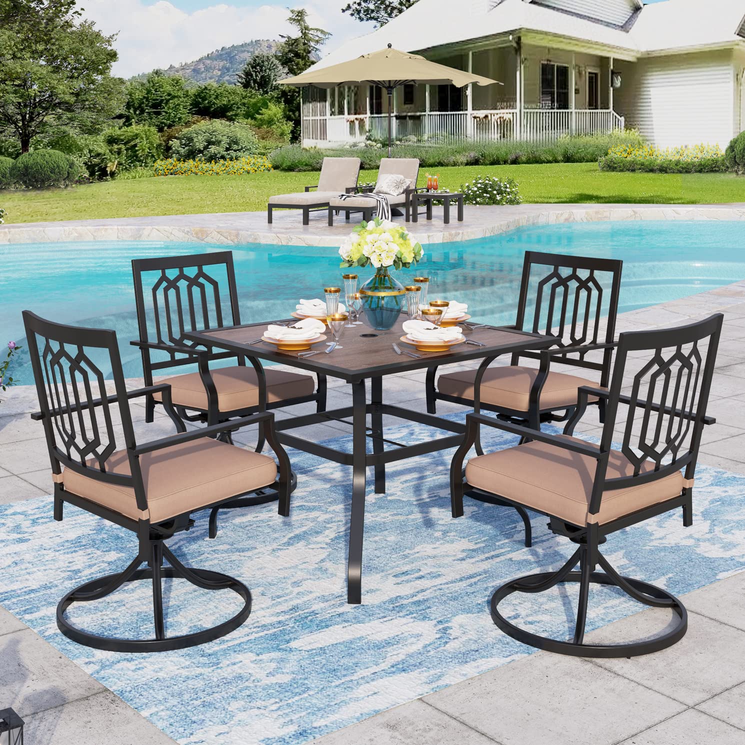 Sophia & William 5-Piece Patio Dining Set - 37