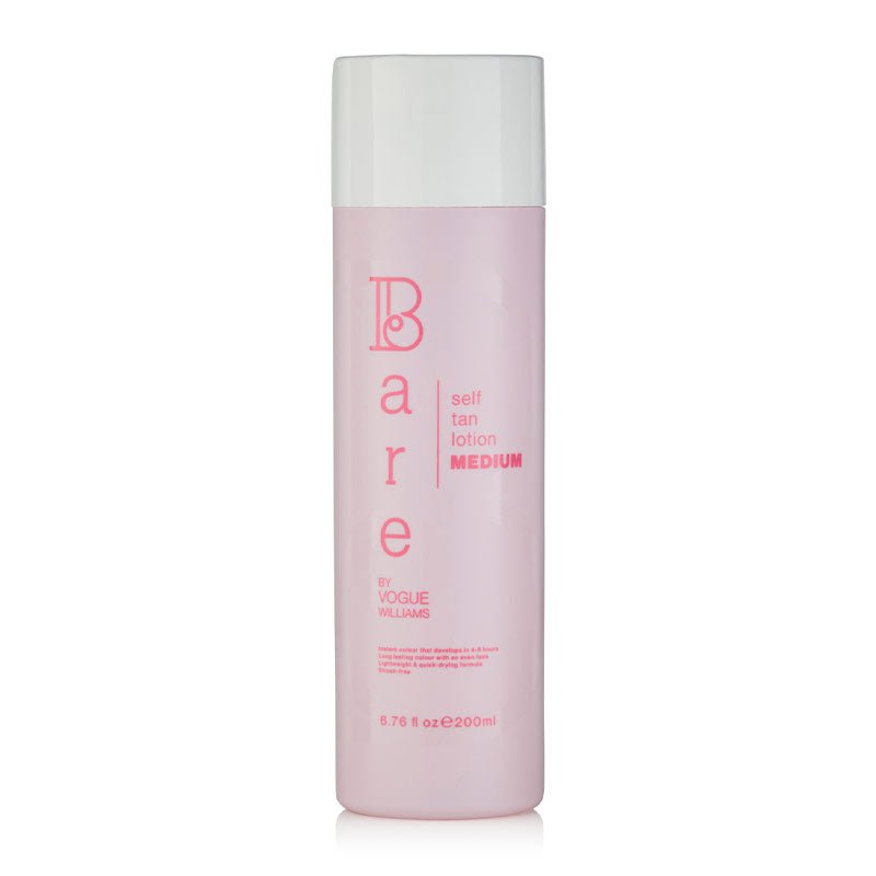 Bare by Vogue Self Tanning Lotion - Natural Sunless Tan for Face & Body - Perfect for Summer Glow, Vacations & Special Occasions