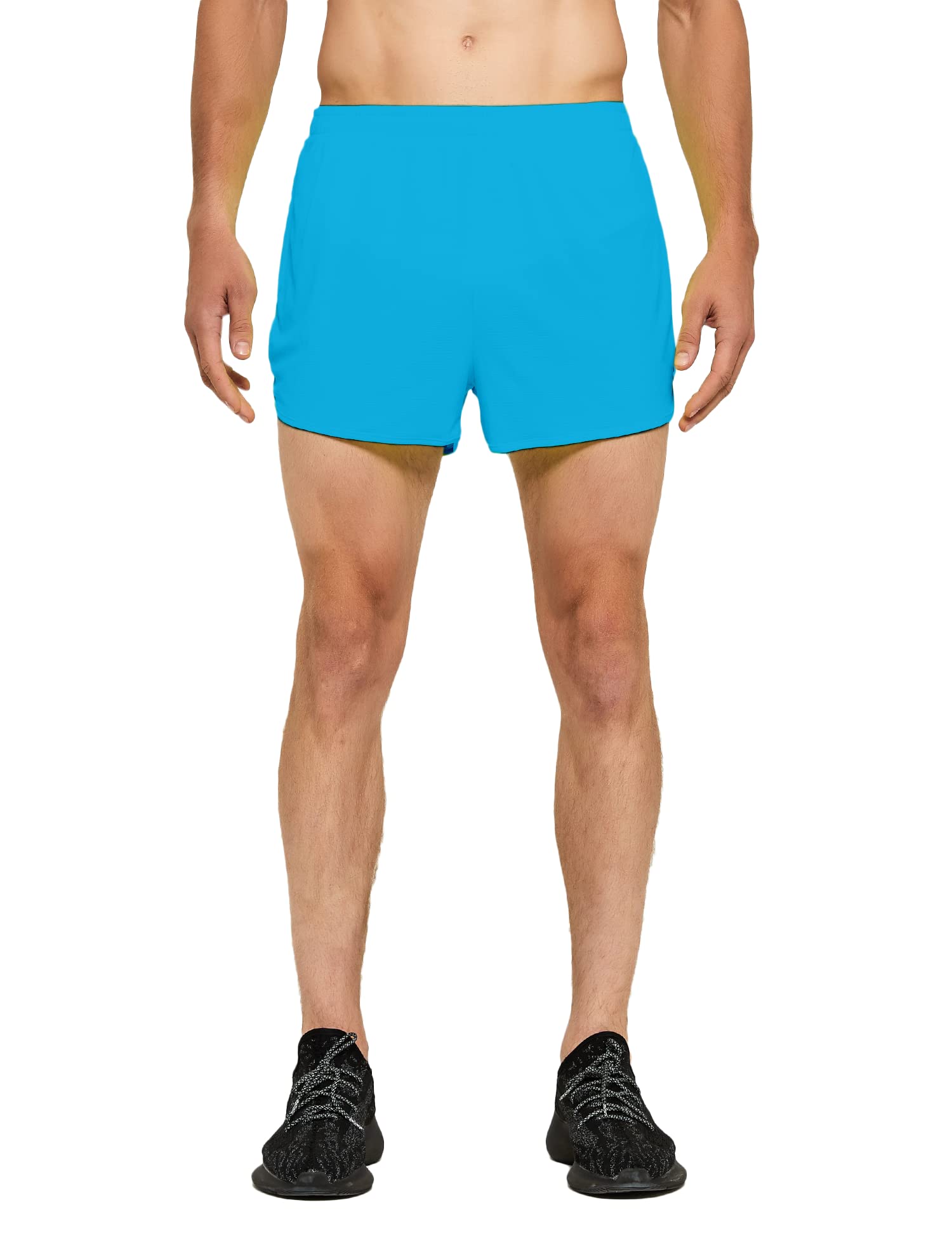 DEMOZU Men's 3 Inch Running Shorts - Quick Dry Athletic Gym Shorts with Liner for Marathon, Workout & Training - Lightweight Performance Shorts for Running, Jogging, and Outdoor Sports
