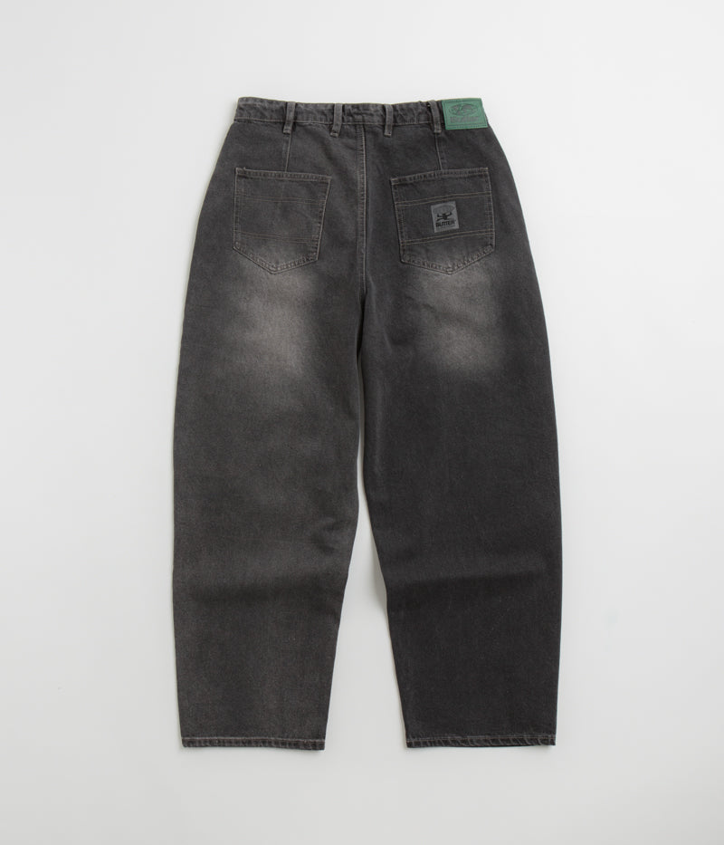 Butter Goods Wide Cut Jeans for Men - Washed Black Denim Pants | Comfortable & Stylish for Casual Wear, Street Fashion & Everyday Outfits