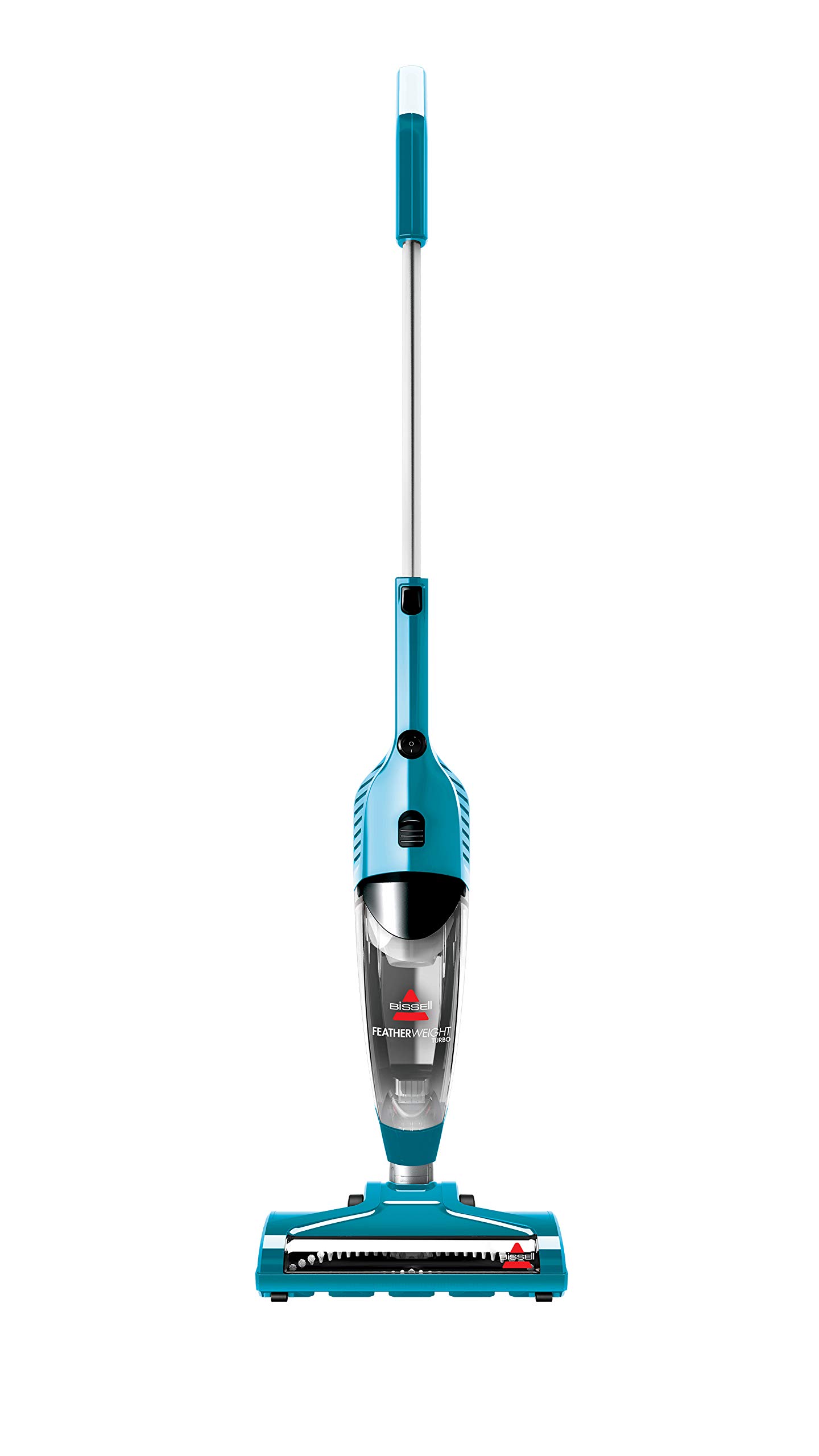 Bissell Featherweight Turbo Lightweight Stick Vacuum with Lift-Off Hand Vacuum & Motorized Brushroll - Powerful Compact Corded Vacuum Cleaner (15 ft Cord) for Hardwood Floors, Carpets, Pet Hair & Home Cleaning
