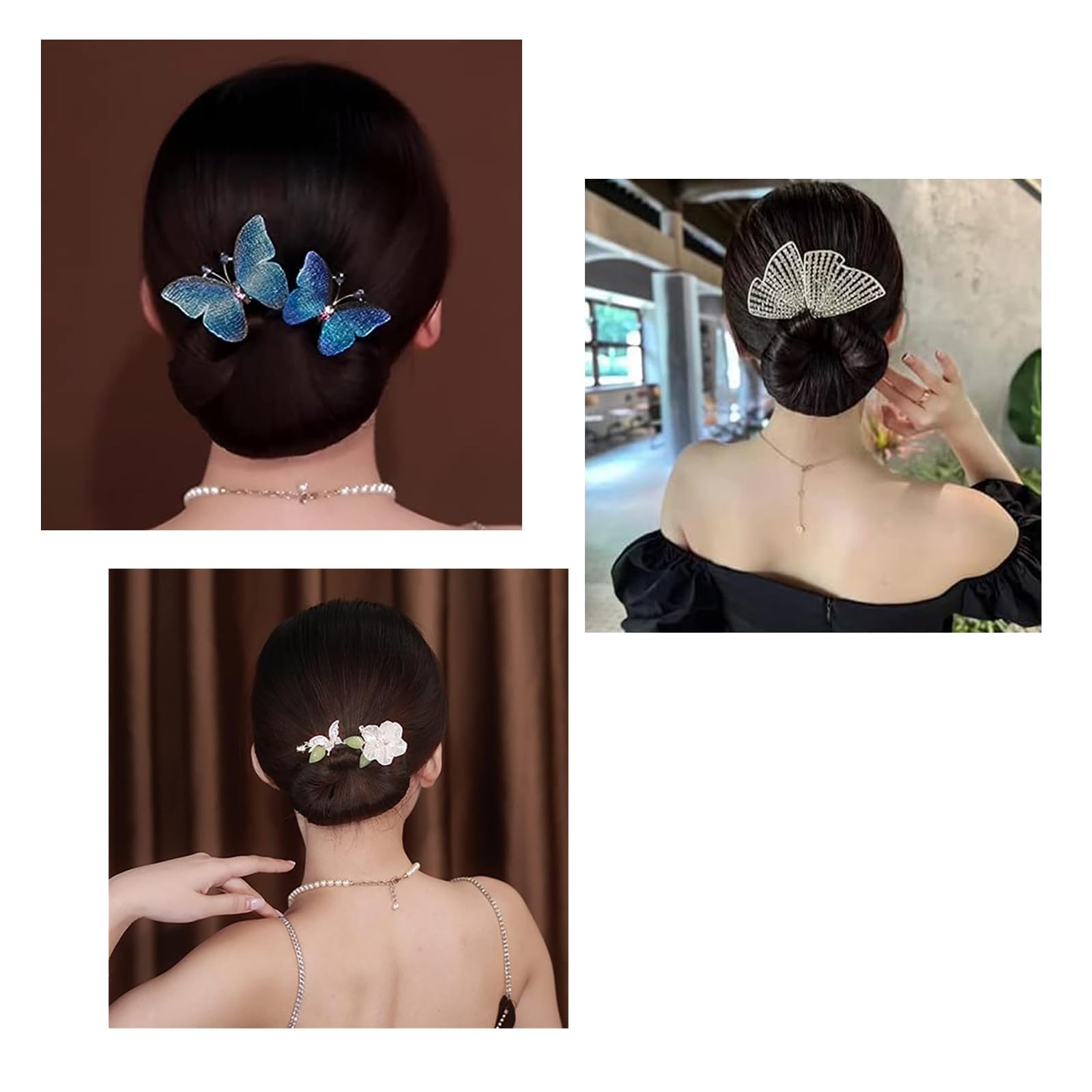 Magic Hair Bun Maker for Women - Elegant Lazy Hair Curler Pin with Sparkling Crystal Design, DIY Hair Styling Accessories for Girls & Women | Perfect for Parties, Weddings, and Everyday Hairstyles