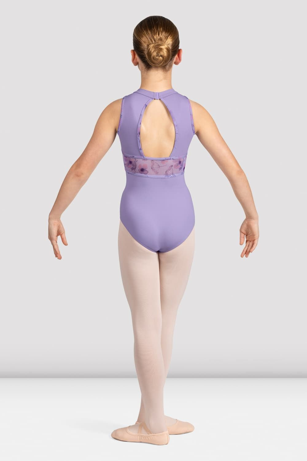 Girls Macie Floral Halterneck Leotard - Dance Gymnastics Ballet Leotard for Toddler Girls - Perfect for Dance Class, Recital & Performance