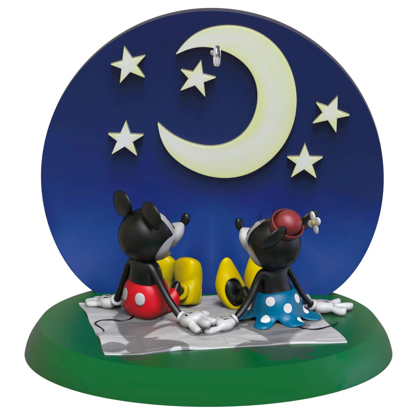Hallmark Keepsake Christmas Ornament 2020 - Disney Mickey Mouse & Minnie Mouse Starry-Eyed Sweethearts Collectible (1999QXD6461) - Perfect for Holiday Tree Decorations & Disney Fan Gifts