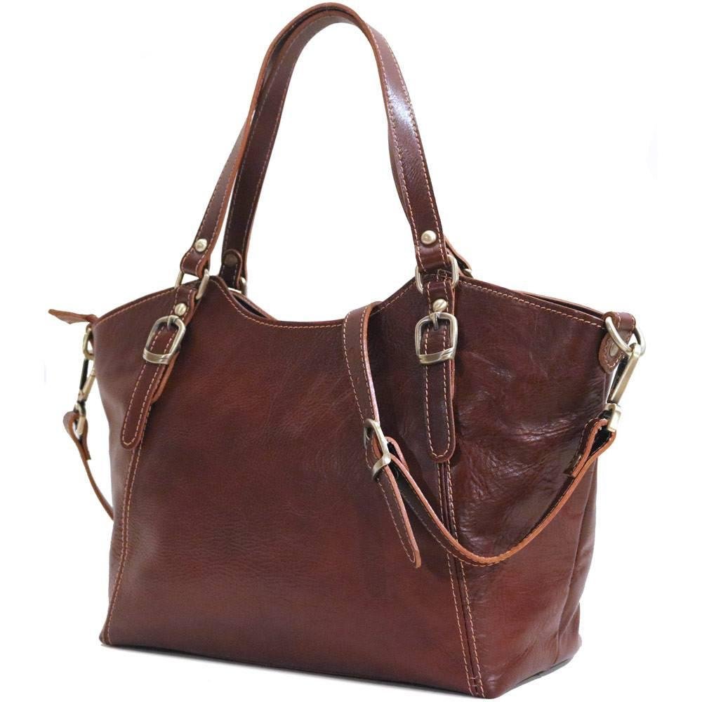 Floto Ischia Genuine Leather Shoulder Bag for Women - Stylish Crossbody Purse & Handbag - Perfect for Work, Travel, and Everyday Use