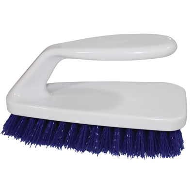 Stainless Steel Scrub Brush with Iron Handle - Heavy Duty Cleaning Brush for Kitchen, Bathroom, Pots & Pans - Perfect for Tough Stains, Grime and Grease Removal
