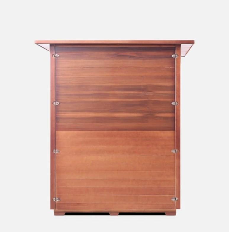 Enlighten Sauna SunRise 4-Person Outdoor/Indoor Dry Traditional Sauna - Premium Wooden Home Spa for Relaxation & Detox - Perfect for Backyards, Basements & Wellness Retreats