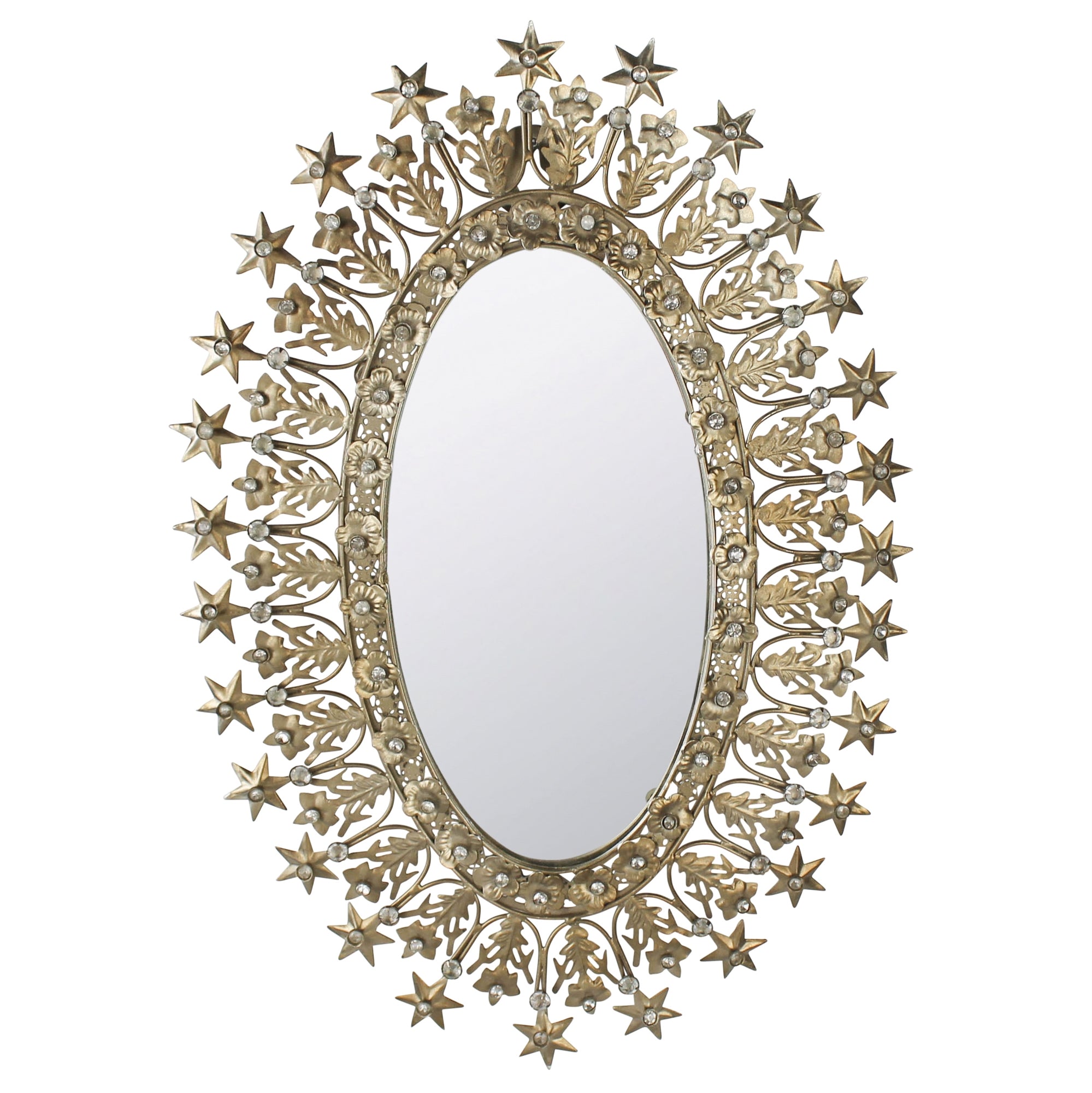 Stylish Oval Sutro Mirror - Elegant Home Decor for Living Room, Bedroom & Bathroom | Perfect for Vanity, Entryway & Wall Decor