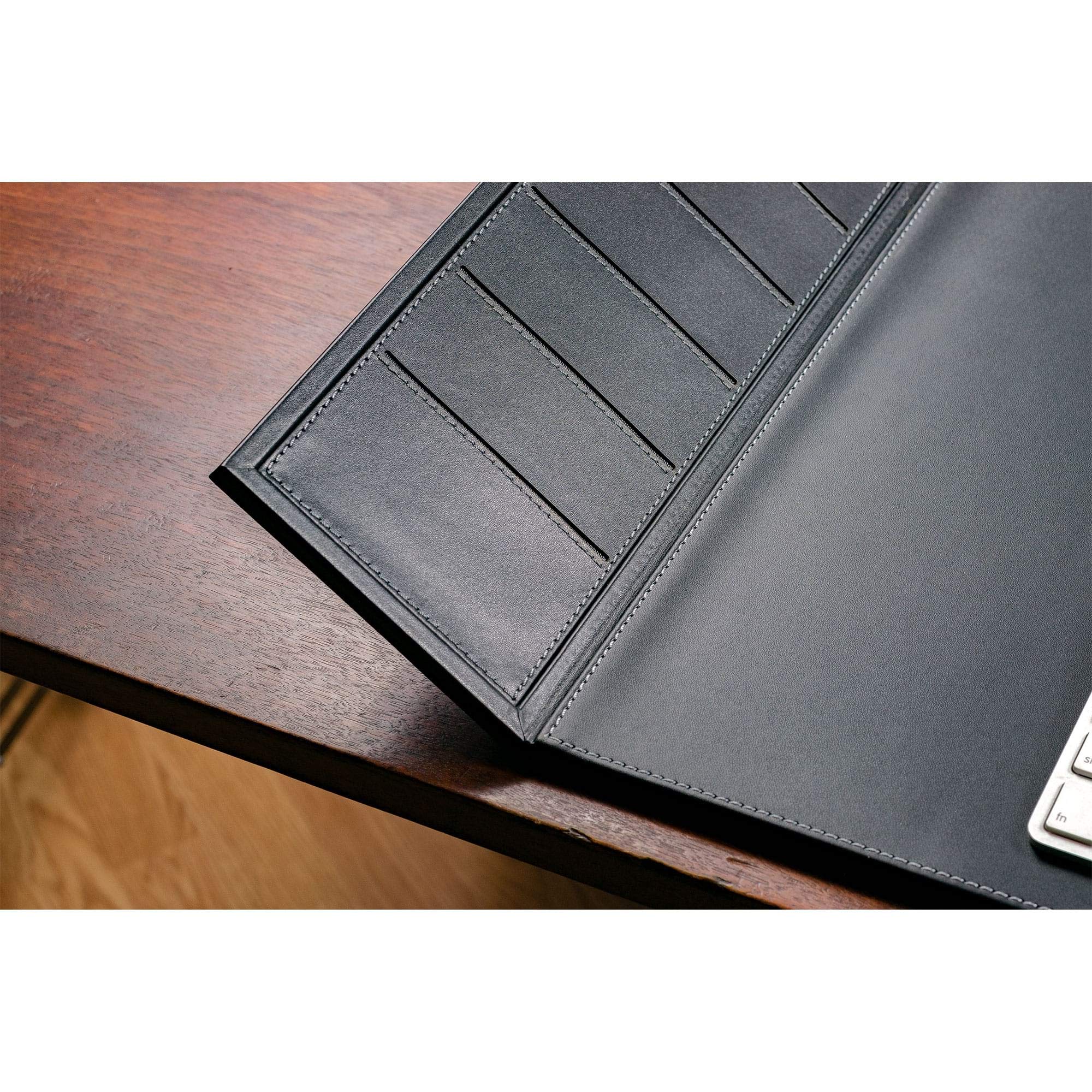 Premium Black Leather Desk Mat 34