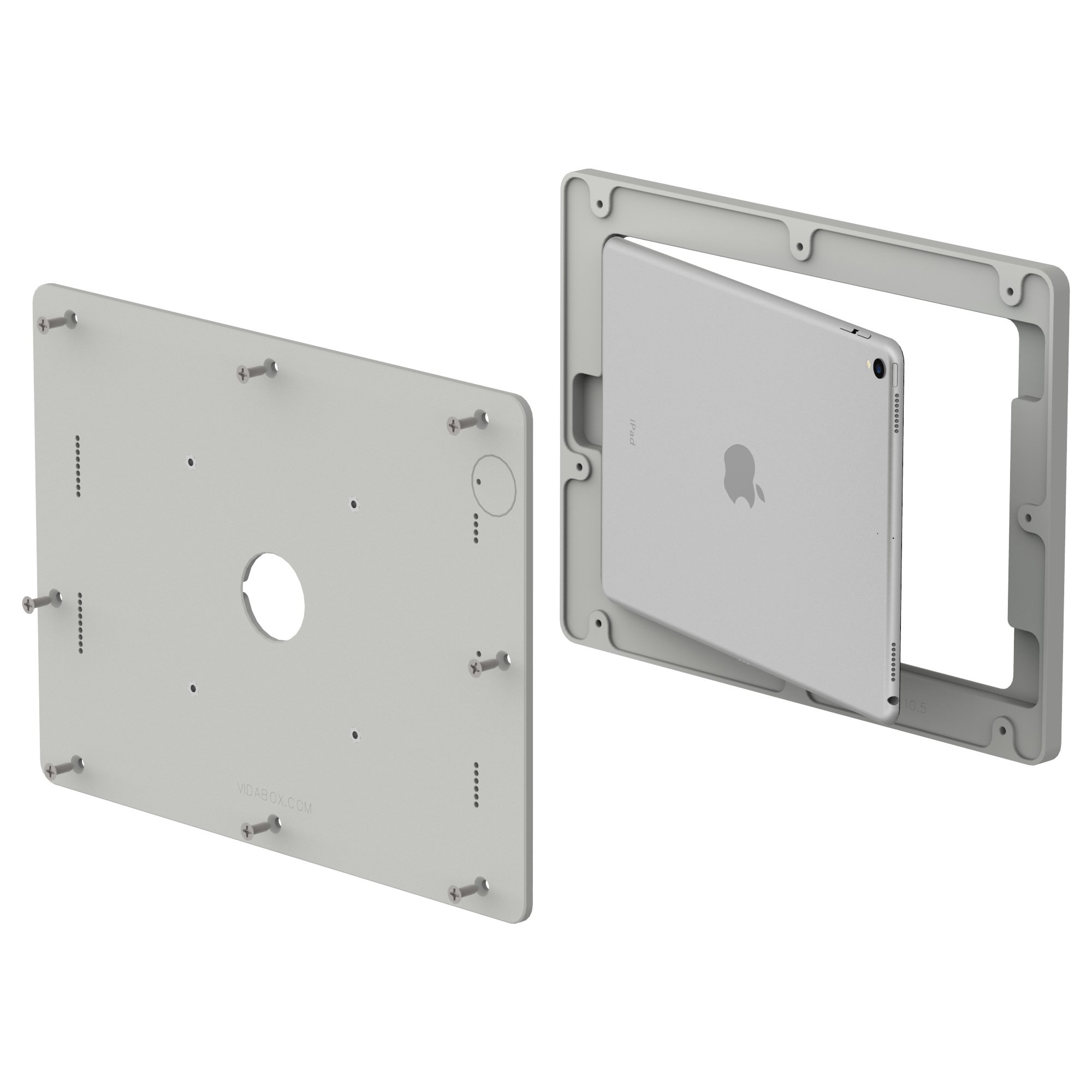 VidaMount Light Grey VESA Mount Enclosure for iPad Pro 10.5