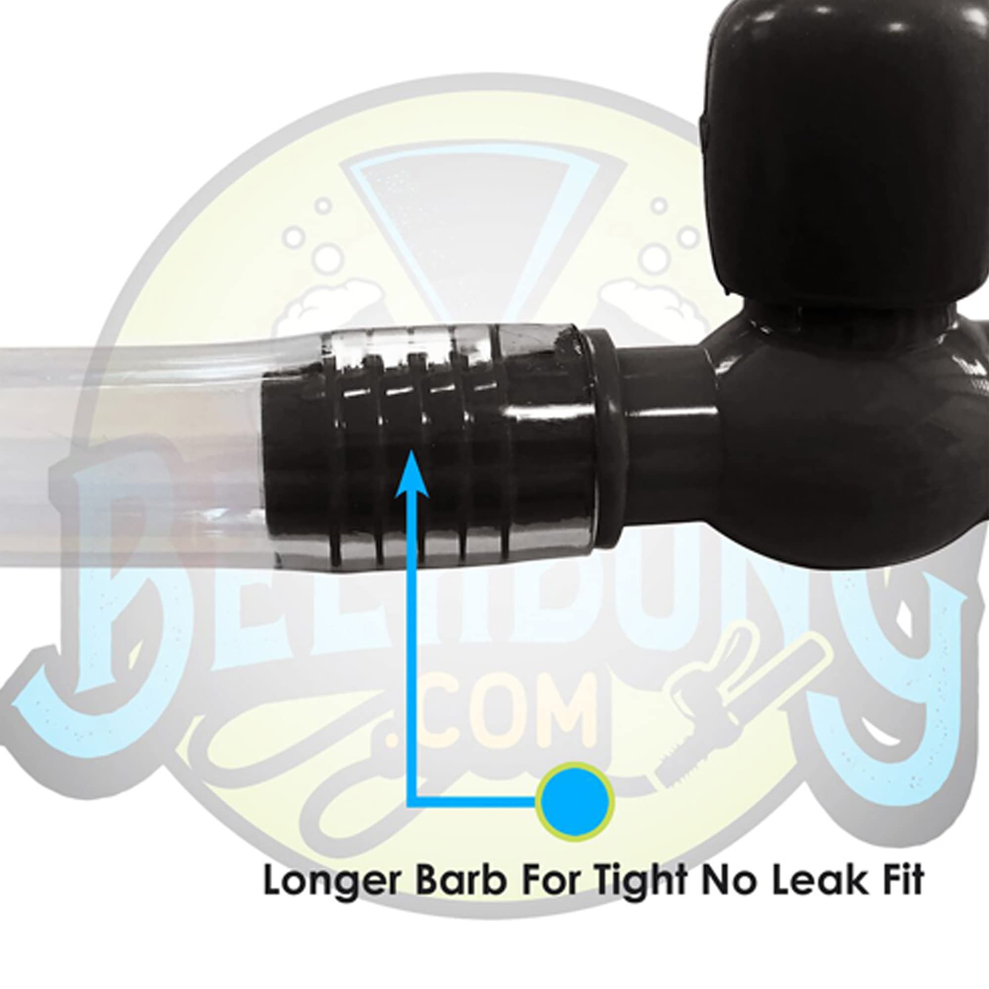Double Extreme Beer Bong - 140oz Capacity with Valves & 3ft Tube - Large Clear Beer Funnel for Parties, Tailgating & College Events