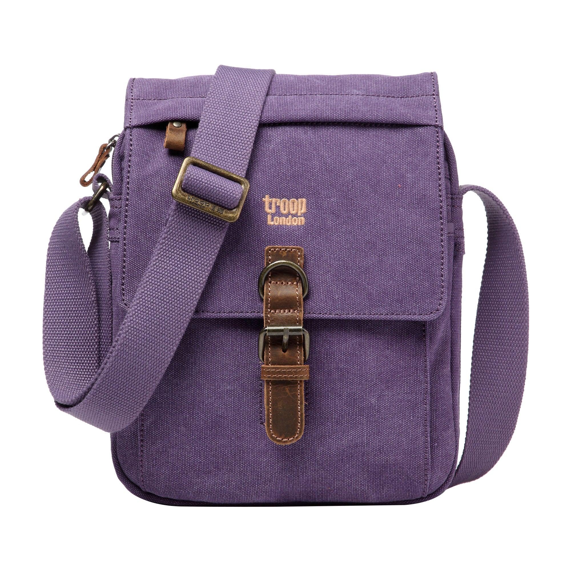 TRP0211 Troop London Classic Canvas Crossbody Bag for Men & Women - Stylish & Durable Everyday Shoulder Bag for Work, Travel & Casual Outings