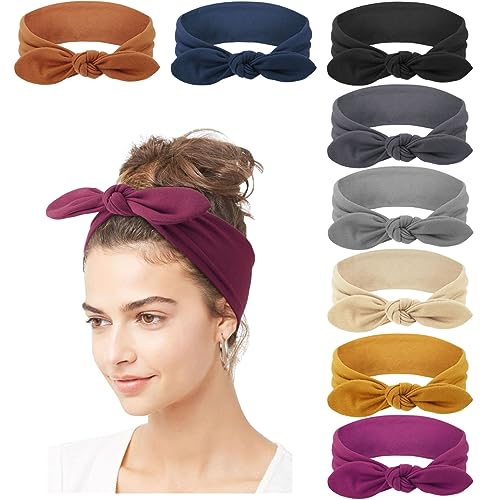 8 Pack Adjustable Rabbit Ears Hairband (Set B)