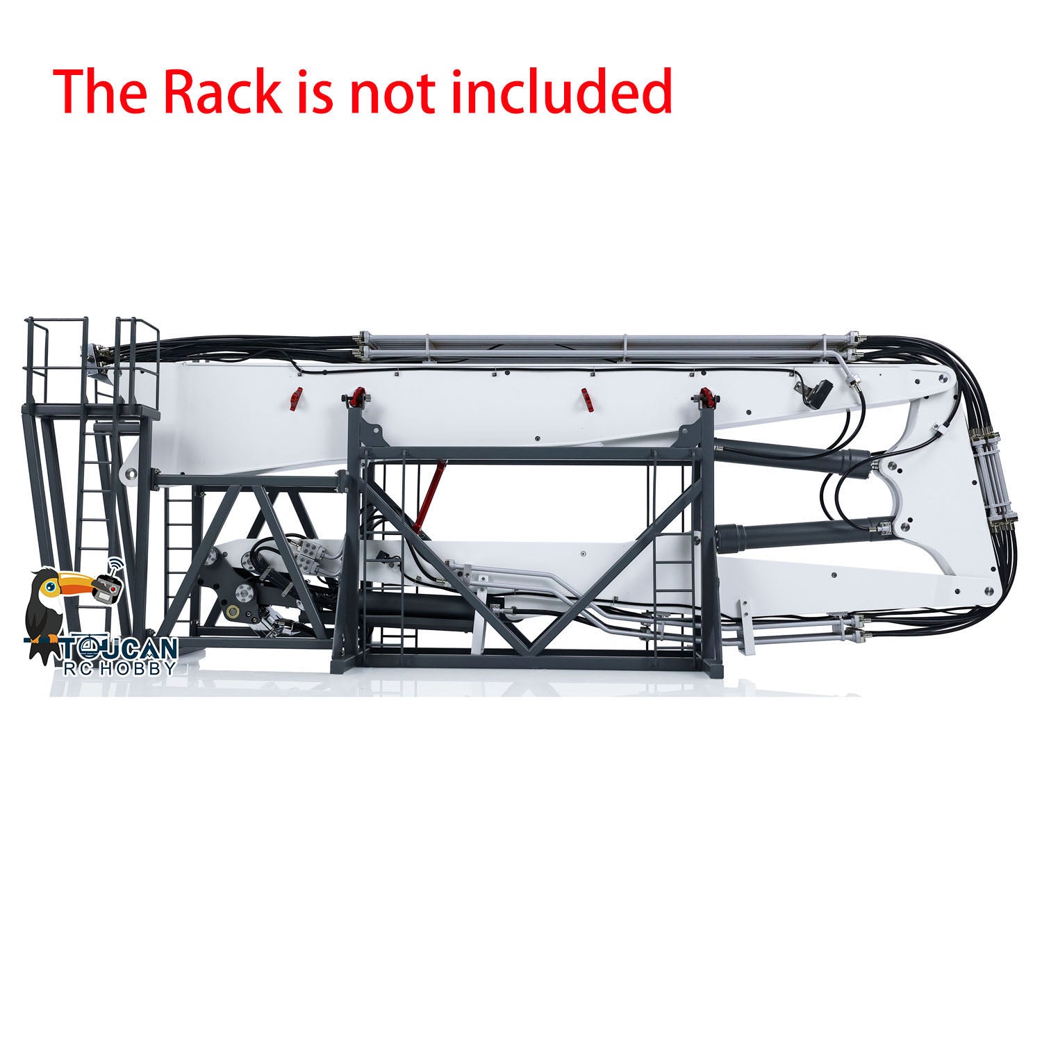 Metal Demolition Arm Rack for CUT K970 300 RC Hydraulic Excavator - Replacement Part for Radio Controlled Digger Models - DIY Hobby Construction Toy Accessory - Perfect for RC Excavator Enthusiasts and Model Builders