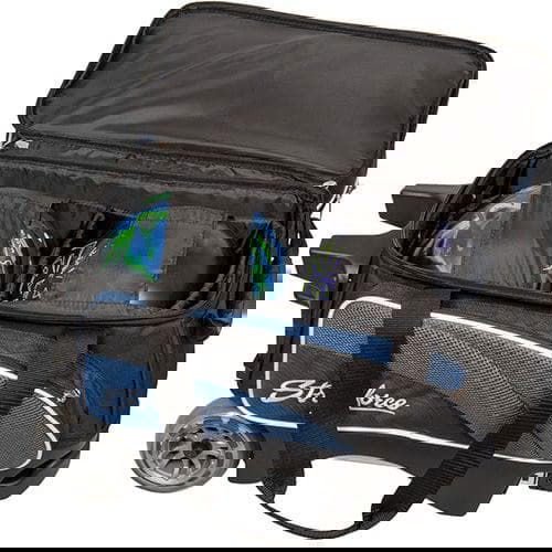 KR Strikeforce Apex Double Roller Navy Bowling Bag - Premium Bowling Accessories for Men & Women - Perfect for League Play, Tournaments & Practice Sessions