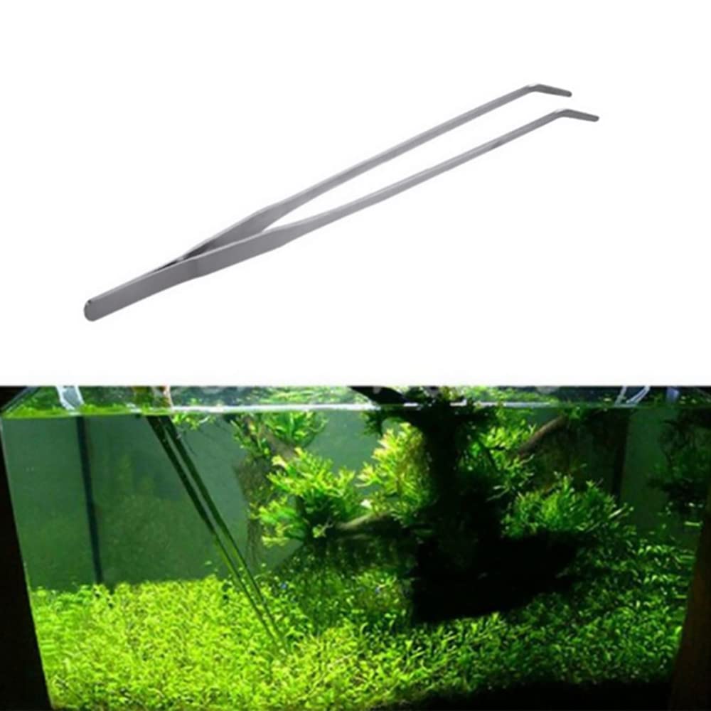 Stainless Steel Aquarium Tweezers 27cm - Fish Tank Plant Tools for Aquascaping