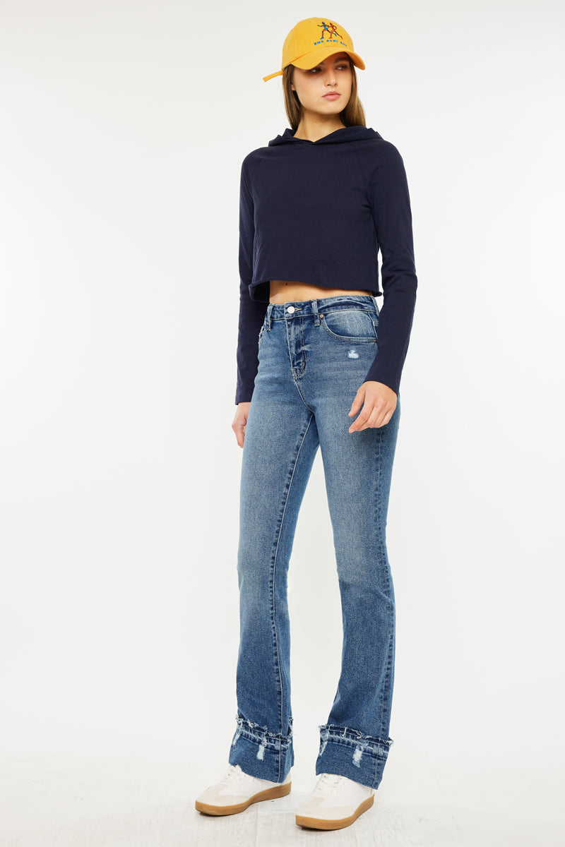 Donna High Rise Bootcut Jeans for Women - Stretchy Denim Pants with Flattering Fit | Perfect for Casual Wear, Office & Night Out