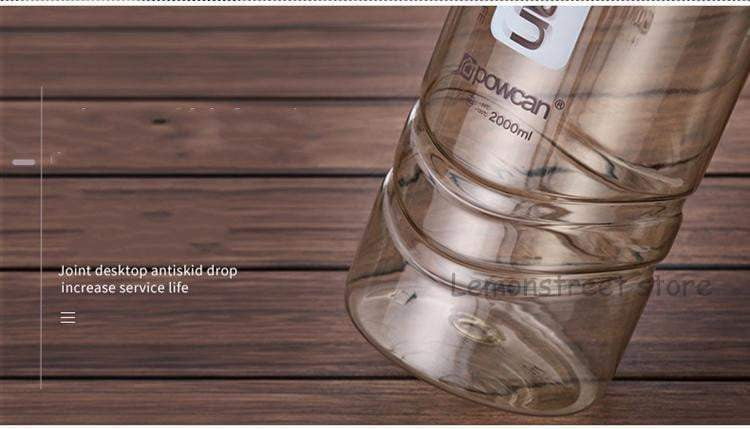 POWCAN Large Capacity Water Bottle 1000ML 1500ML 2000ML - BPA Free, Leak Proof, Sport & Outdoor Water Bottle for Hiking, Gym, Camping, and Travel