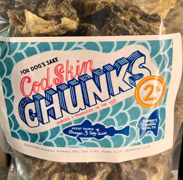 Premium Natural Cod Skin Chews for Dogs - Healthy Dental Treats & Training Rewards - Great for Teething Puppies and Aggressive Chewers - Made in USA