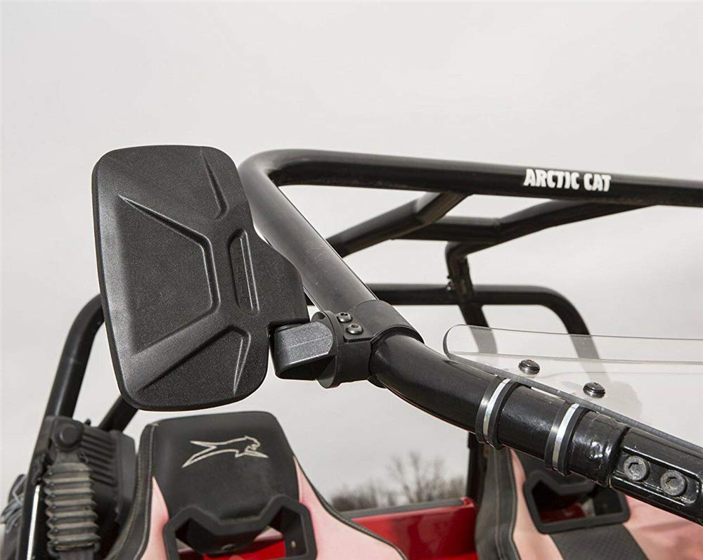 HTTMT Universal UTV Side & Rear View Mirror with Grab Handle - Compatible with Rhino, Viking, Wolverine, YXZ - Fits 2