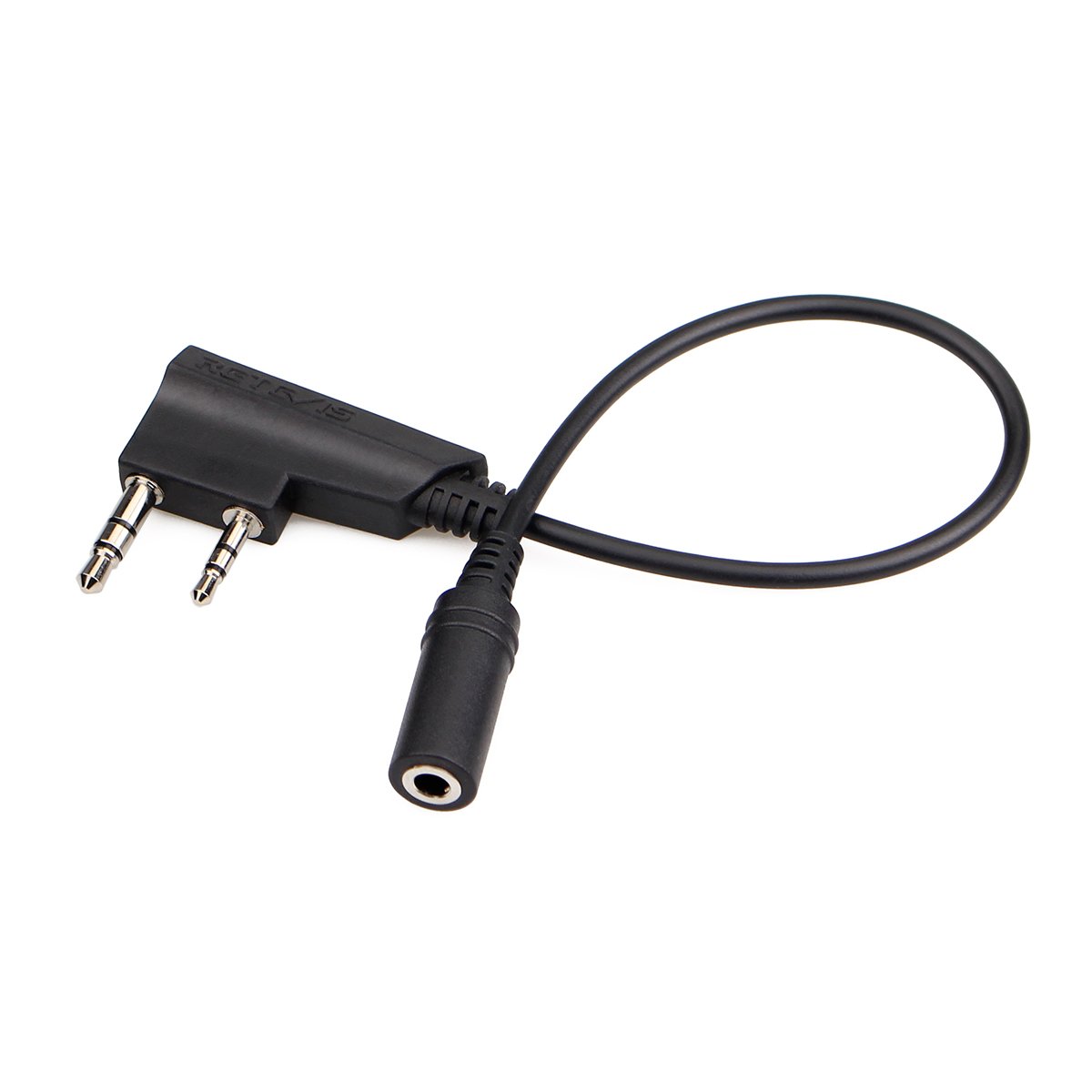 Retevis 2 Pin to 3.5mm Earpiece Adapter for Walkie Talkies - Compatible with RT22 RT21 RT27 RT7 H-777 H777S RT18 RT19 RT22S (5 Pack) - Secure Communication for Security Guards, Event Staff & Outdoor Adventures