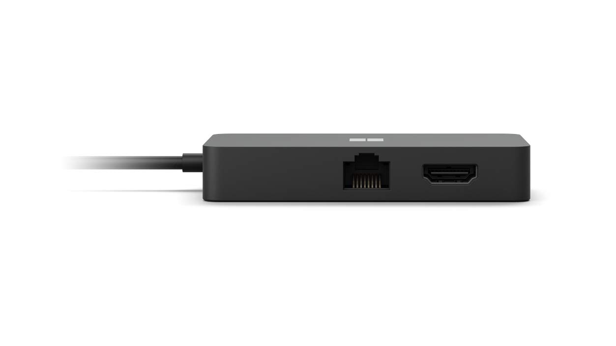 Microsoft USB-C Travel Hub - 7-in-1 Portable Adapter with 4K HDMI, USB 3.0, Ethernet & PD Charging - Perfect for Business Travel, Remote Work & Home Office Connectivity