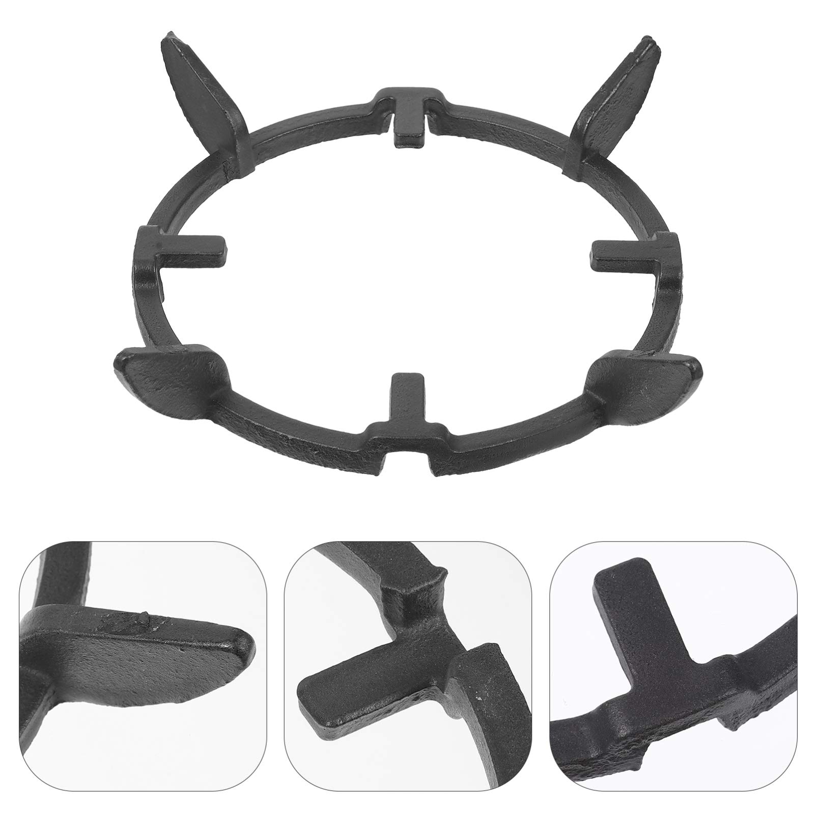 Beaupretty Heavy Duty Metal Gas Stove Bracket - Sturdy Wok Pan Support Rack & Cookware Holder for Kitchen Stove Accessories | Perfect for Stir-Frying, Deep Frying & Multi-Pot Cooking