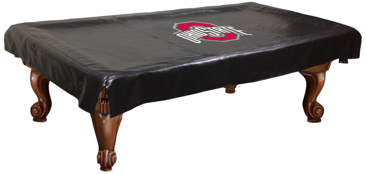 NCAA Ohio State Buckeyes Billiard Table Cover - Waterproof & Durable Pool Table Protector for Game Room, Bar, or Home Decor - Perfect for Sports Fans & Game Nights