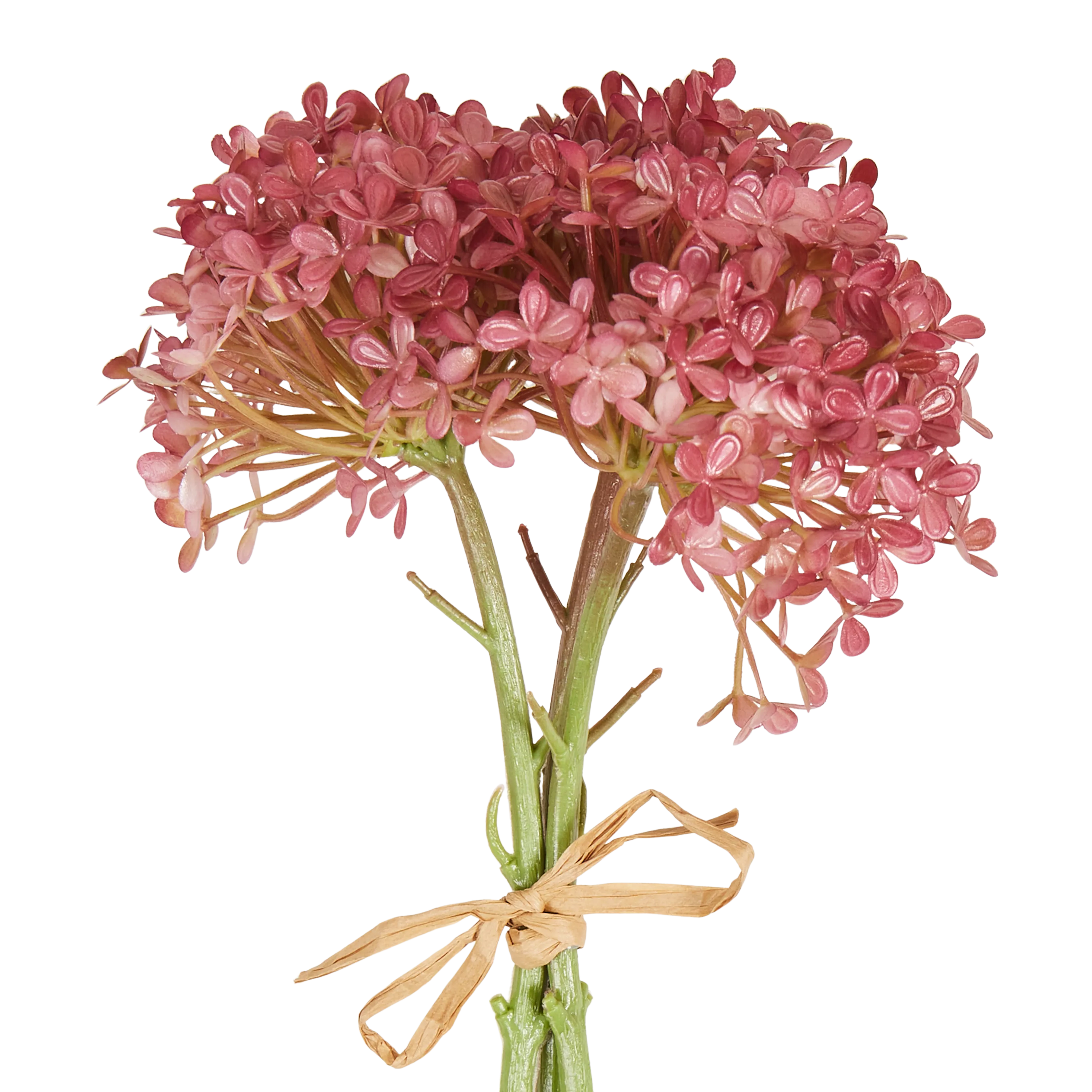 Artificial Hydrangea Flower Bunch - 12 Stems Realistic Fake Flowers for Home Decor, Wedding Centerpieces, and DIY Floral Arrangements