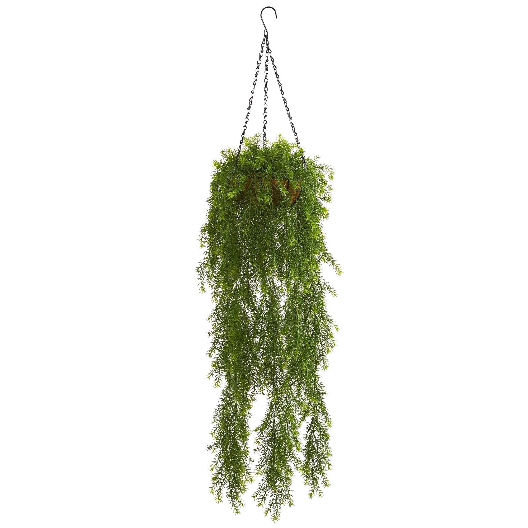3' Willow Artificial Hanging Basket - Realistic Fake Plant for Home Decor, Office, Patio, and Indoor/Outdoor Use