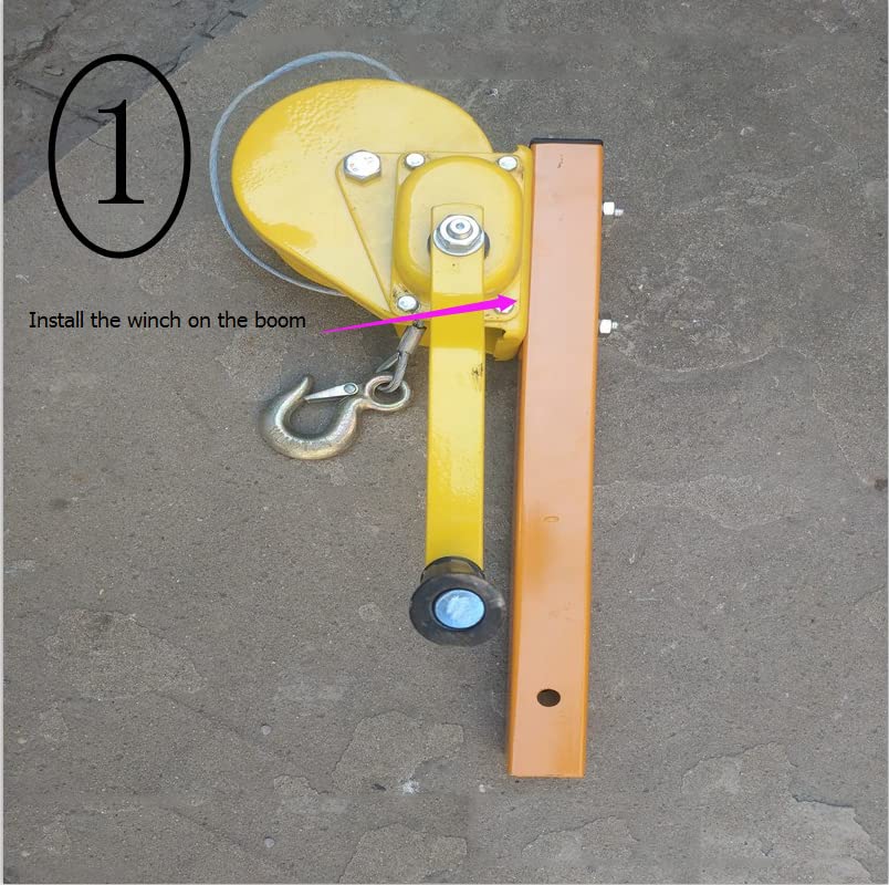 TBVECHI Stainless Steel AC Outdoor Unit Lifting Tool - Heavy Duty 10M Crane Bracket for Air Conditioner Installation - Perfect for HVAC Technicians and DIY Home Projects