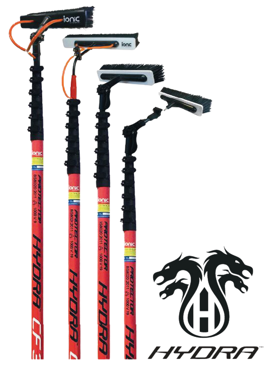 Ionic Systems Hydra™ SWIFT Waterfed Pole - Lightweight & Adjustable Window Cleaning Pole for High-Rise Buildings - Perfect for Residential & Commercial Use