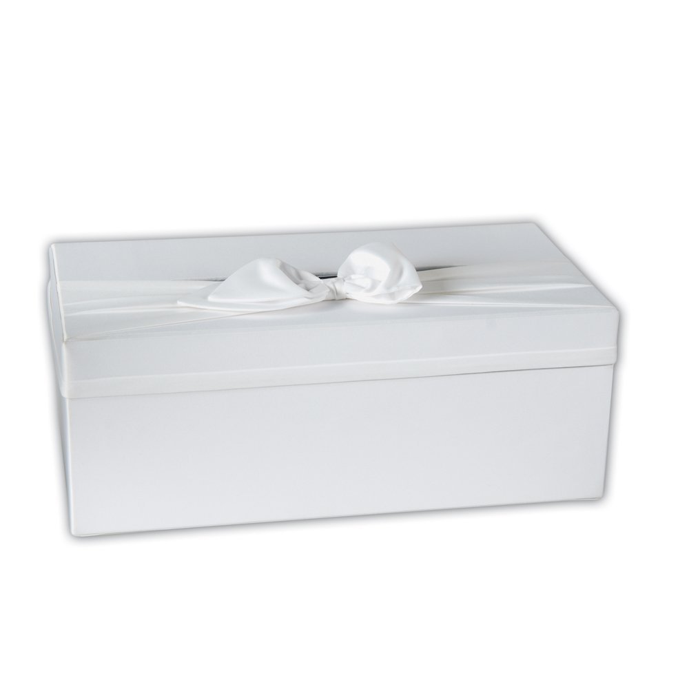 Elegant White Wedding Money Box with Sash - Perfect for Bridal Showers, Receptions & Gift Collection