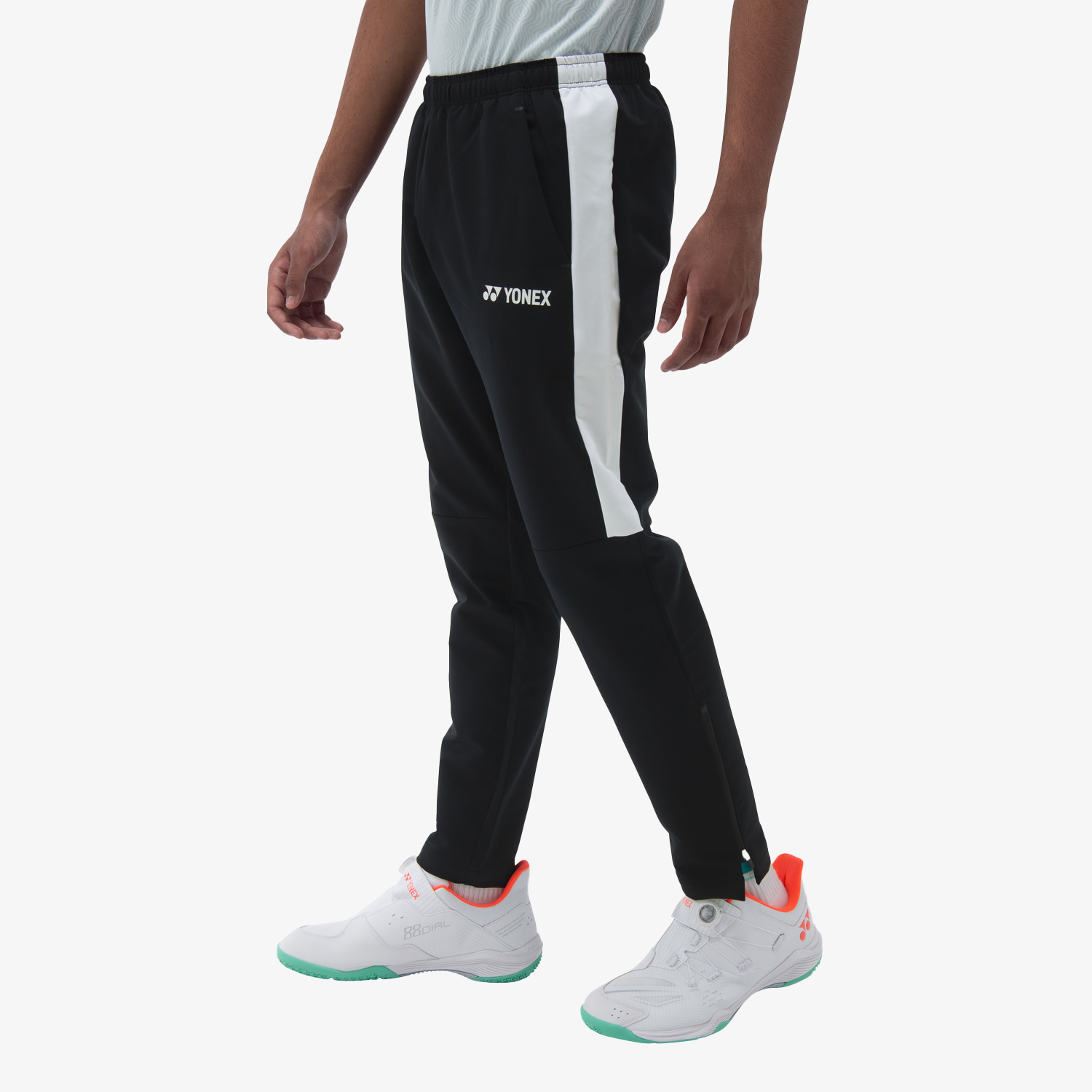 Yonex Men's Warm Up Pants 60148 - Black Athletic Training Joggers for Gym, Running & Casual Wear