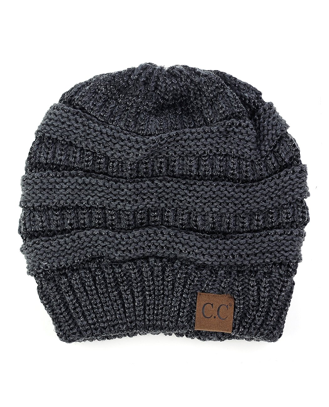 Trendy Chunky Cable Knit Beanie - Soft Stretch Warm Winter Hat for Women & Men - Perfect for Skiing, Snowboarding & Outdoor Activities