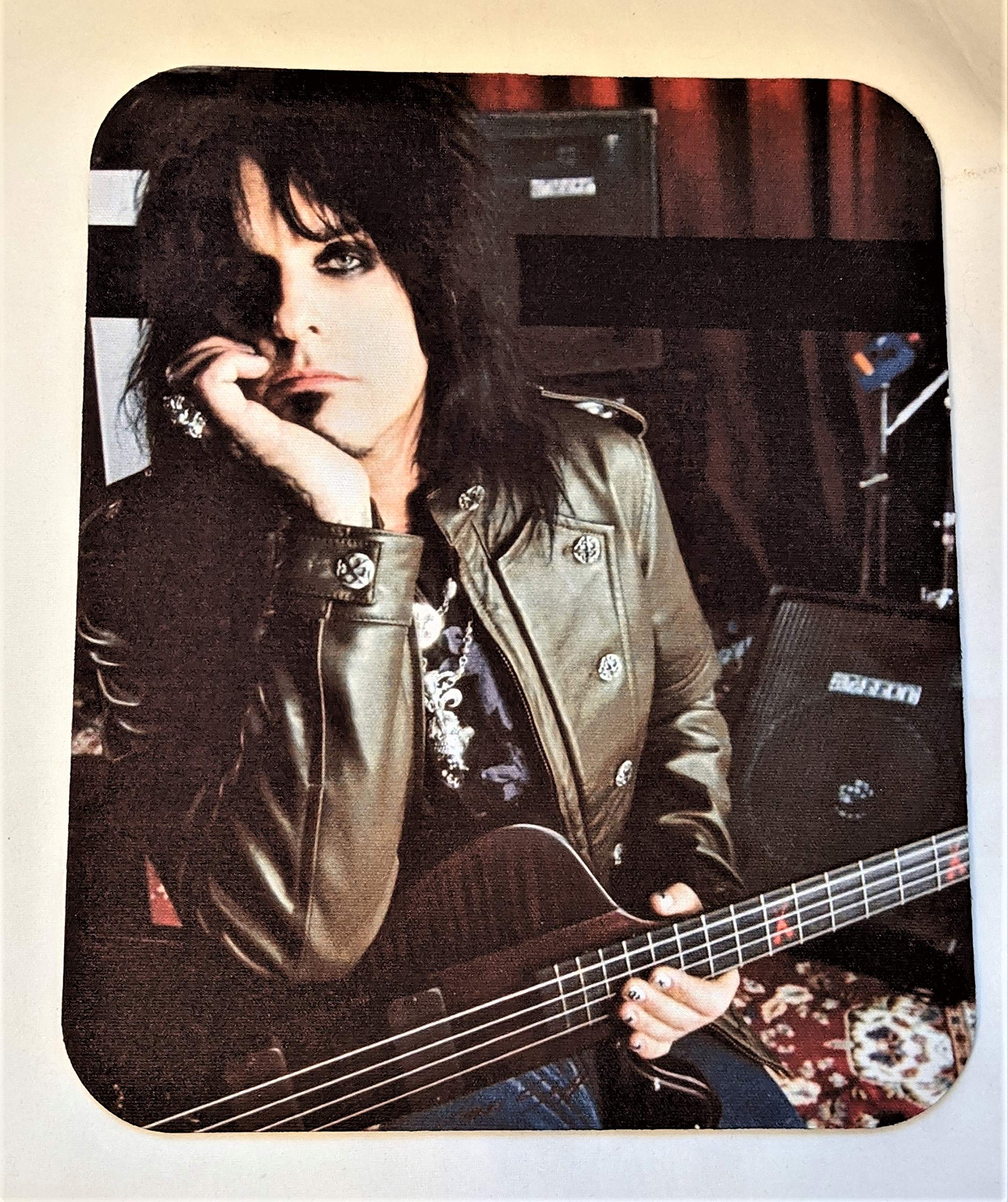 NIKKI SIXX & His Bass Gaming Mouse Pad - Non-Slip Rubber Base, Large Extended Mouse Mat for PC, Laptop, Office & Gaming Setup - Perfect for Music Fans & Rock Enthusiasts