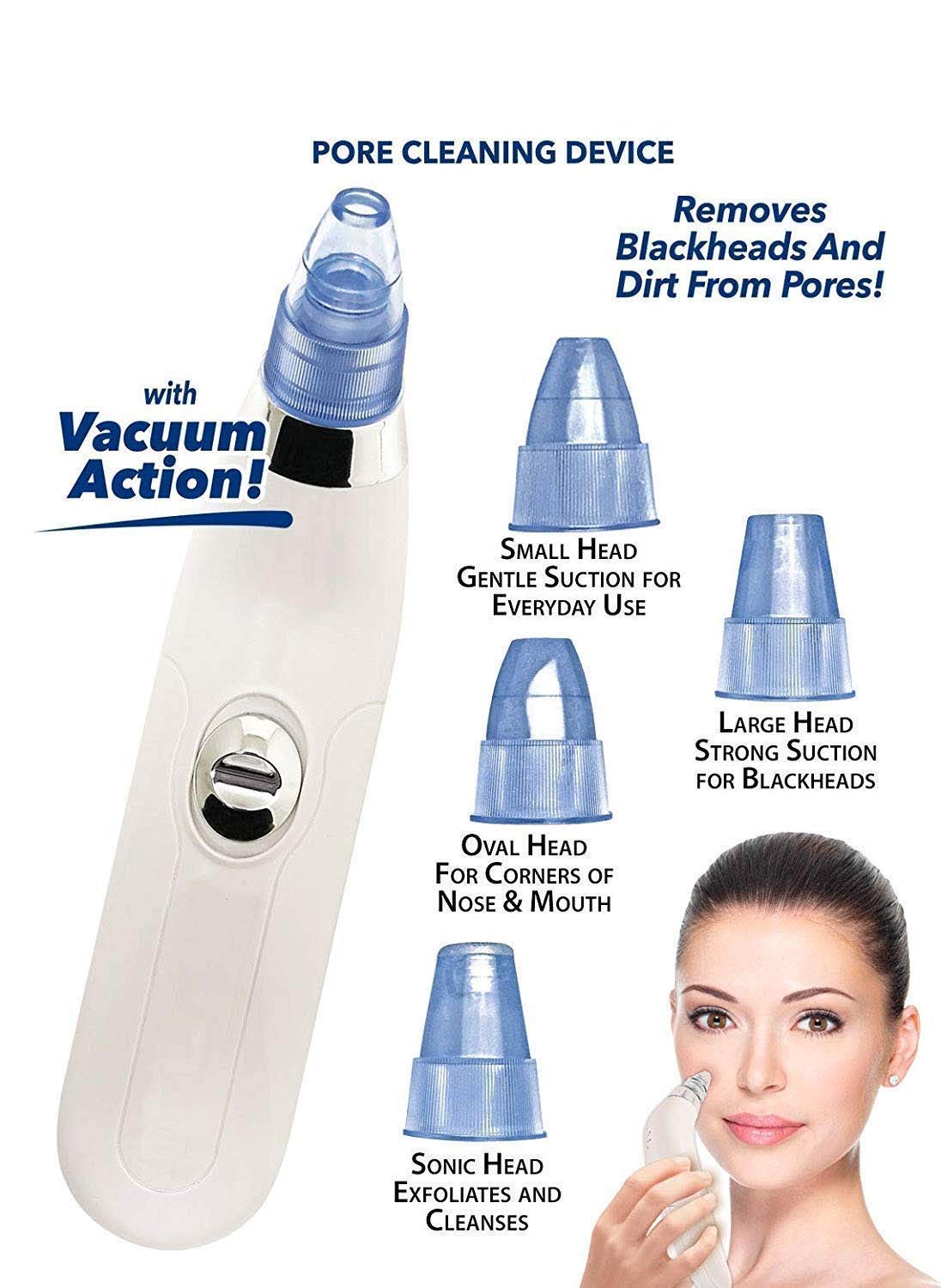 Purabelle Professional Acne & Blackhead Remover Vacuum Kit - Pore Cleaner, Pimple Extractor Tool for Clear Skin | Perfect for Women & Teens | At-Home Spa & Daily Skincare Routine