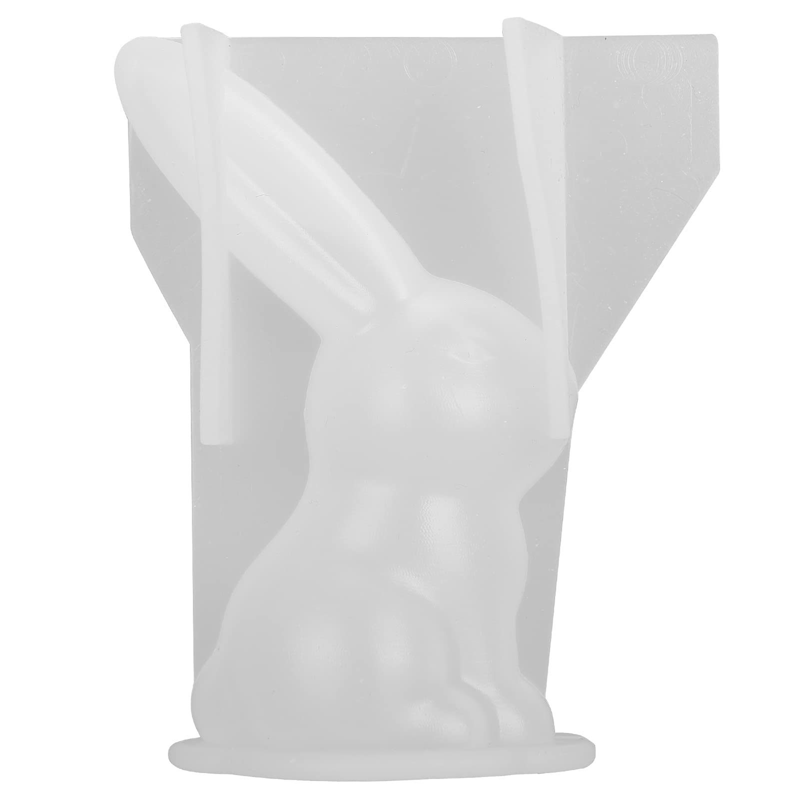 GLOGLOW 3D Rabbit Silicone Molds for Resin Casting - Long Ears Animal DIY Craft Molds - Perfect for Epoxy Jewelry, Candle Making & Home Decor Projects