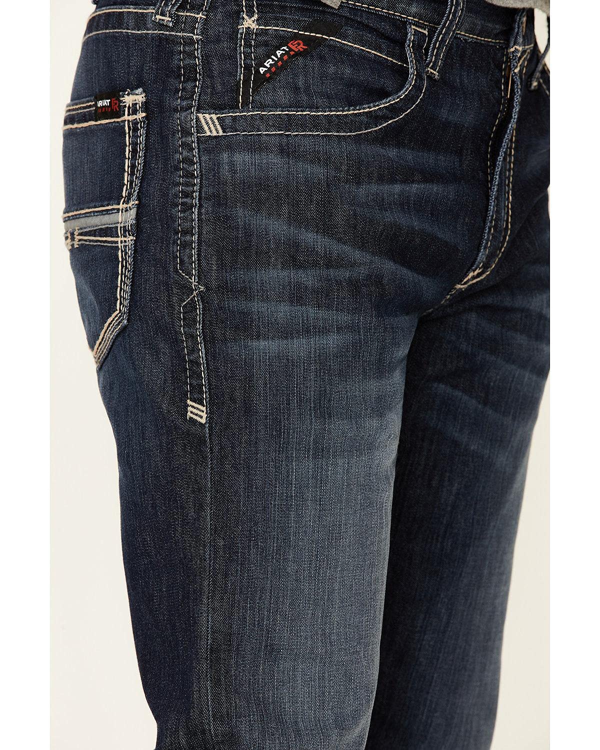 Ariat Men's FR M5 Straight DuraLight Stretch Coltrane Straight Leg Jeans - Durable Work Pants for Ranch, Farm & Outdoor Activities