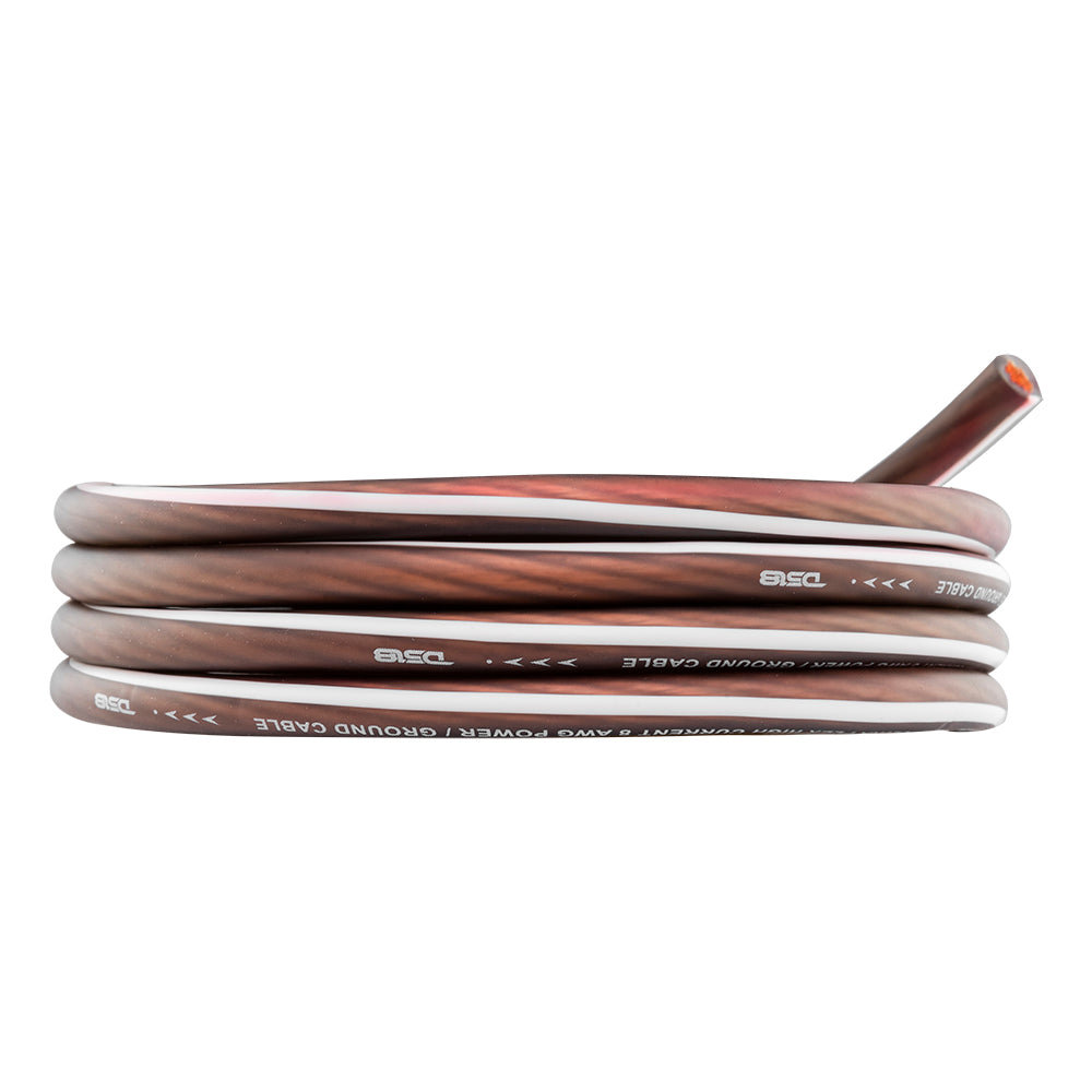DS18 PW 4GA 5BK/20RD 4 Gauge Ultra Flexible Power Wire - 5ft Black & 20ft Red - Perfect for Car Audio, Marine, and RV Electrical Installations