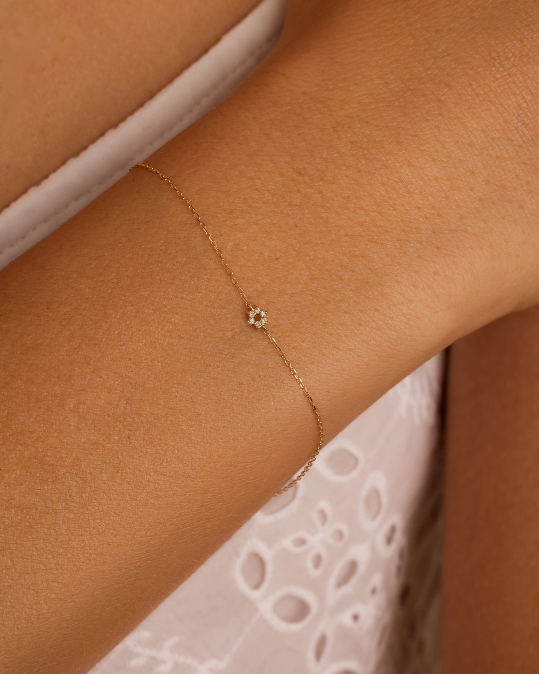 14K Gold Diamond Star of David Bracelet for Women - Elegant Jewish Jewelry Gift for Hanukkah, Bat Mitzvah & Everyday Wear