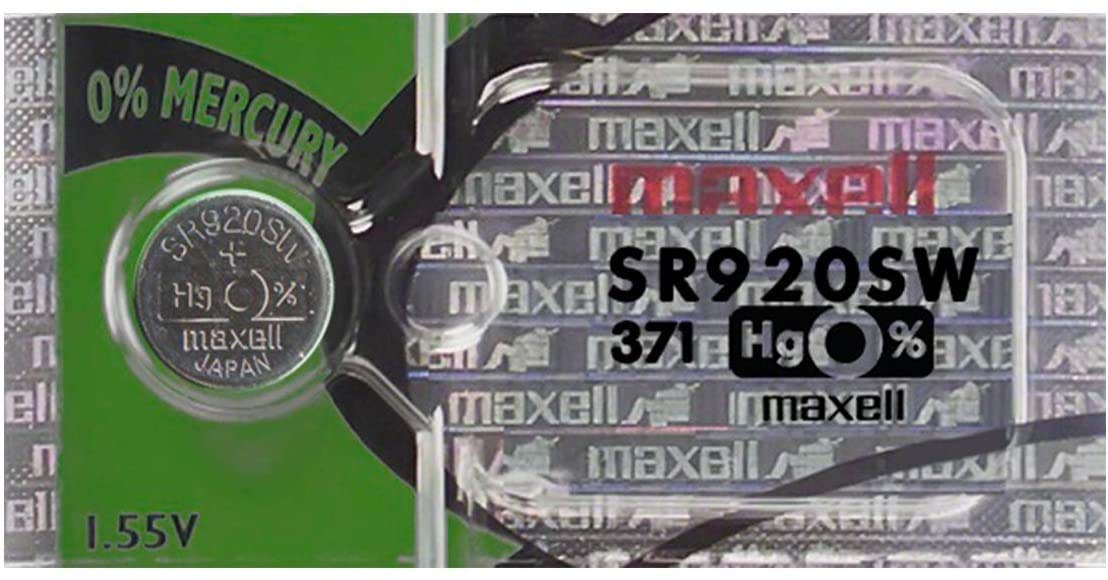 MAXELL 371 Watch Battery - Long-Lasting Power for Watches, Clocks, and Small Electronics