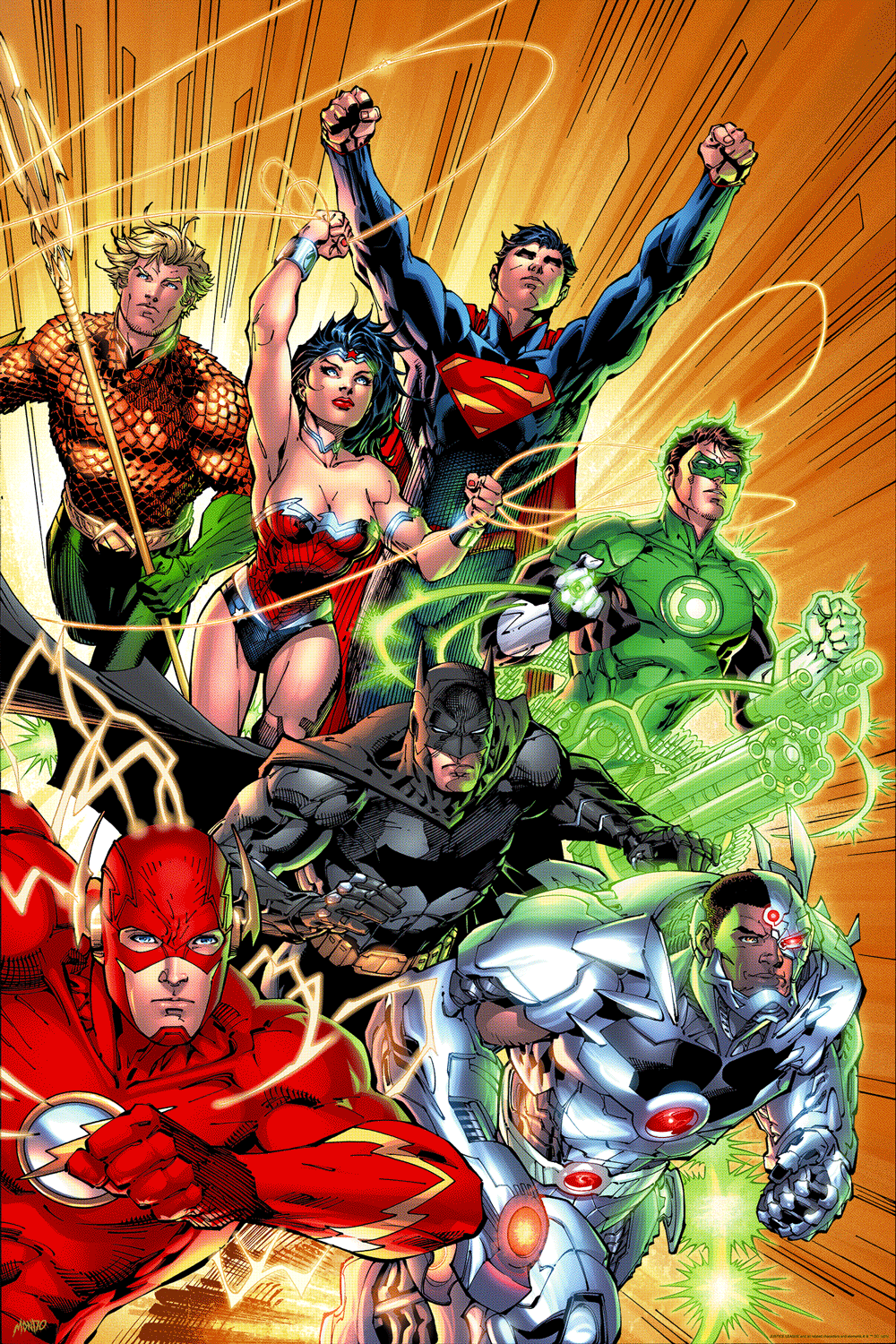 Justice League #1 Movie Poster - DC Comics Superheroes Wall Art for Home, Office & Gamer Room Decor
