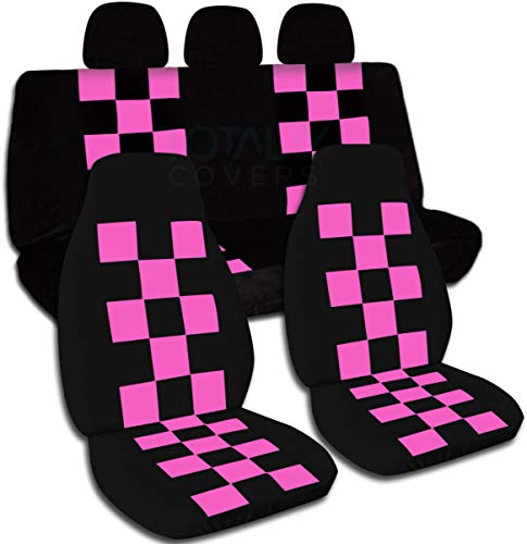 Black and Hot Pink Checkers