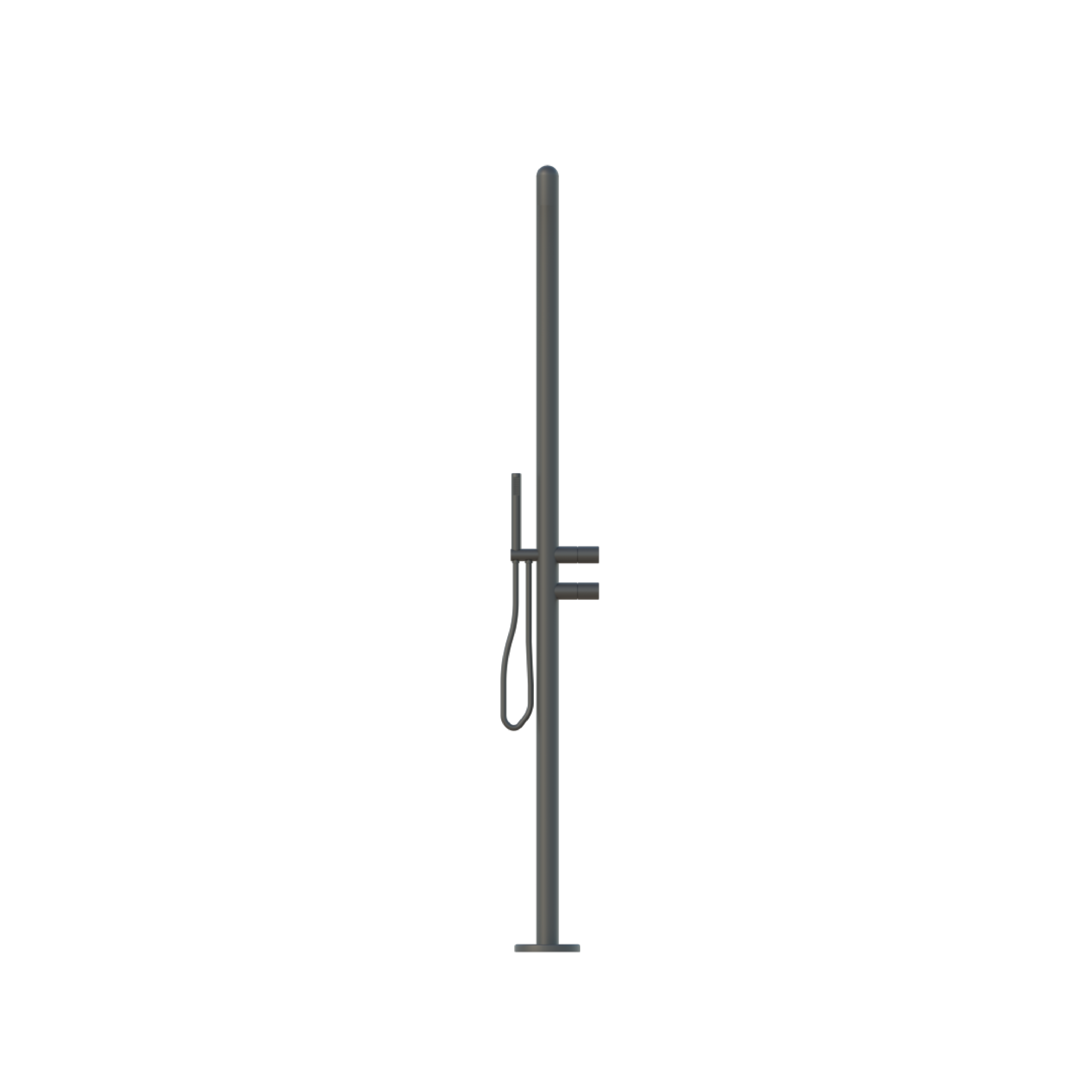 DAX Freestanding Outdoor Shower with Hand Shower & Stainless Steel Body - Perfect for Poolside, Beach House, Garden & Backyard Use (Model DAX 807271)